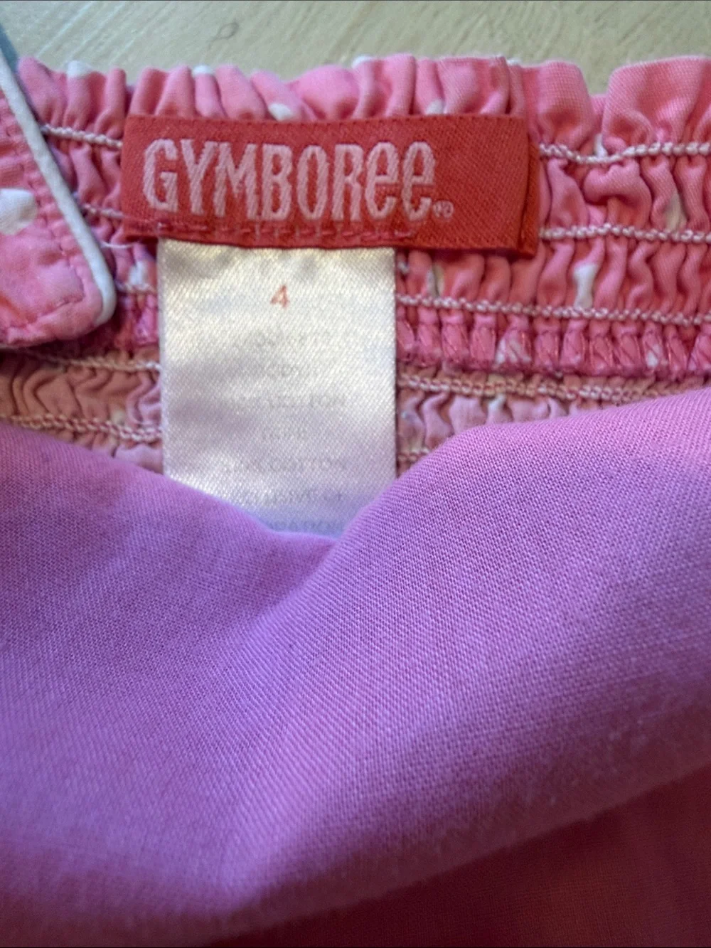 Gymboree Pink Polka Dot Tank Top Adjustable Straps Size 4